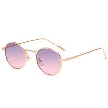 Load image into Gallery viewer, Vintage Glasses Women Feminine Round Sunglasses  Brand Gradient Sun Glasses Punk Style Metal Frame gafas de sol mujer