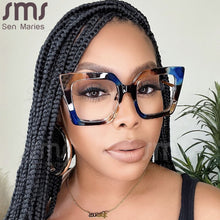 Load image into Gallery viewer, Vintage Glasses Women Men Square Clear Glasses Optical Eyeglasses Frame Transparent Lens Spectacle Frame NOT Anti Blue Light