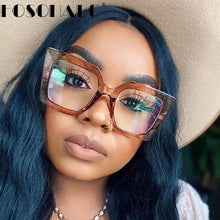 Load image into Gallery viewer, Vintage Glasses Women Men Square Clear Glasses Optical Eyeglasses Frame Transparent Lens Spectacle Frame NOT Anti Blue Light