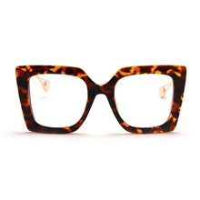 Load image into Gallery viewer, Vintage Glasses Women Men Square Clear Glasses Optical Eyeglasses Frame Transparent Lens Spectacle Frame NOT Anti Blue Light