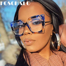 Load image into Gallery viewer, Vintage Glasses Women Men Square Clear Glasses Optical Eyeglasses Frame Transparent Lens Spectacle Frame NOT Anti Blue Light