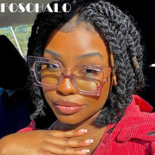 Load image into Gallery viewer, Vintage Glasses Women Men Square Clear Glasses Optical Eyeglasses Frame Transparent Lens Spectacle Frame NOT Anti Blue Light