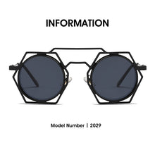 Load image into Gallery viewer, Vintage Gothic Steampunk Round Sunglasses Women Men  Brand Designer Travel Sun Glasses Popular Shades UV400