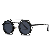 Load image into Gallery viewer, Vintage Gothic Steampunk Round Sunglasses Women Men  Brand Designer Travel Sun Glasses Popular Shades UV400