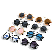 Load image into Gallery viewer, Vintage Gothic Steampunk Round Sunglasses Women Men  Brand Designer Travel Sun Glasses Popular Shades UV400