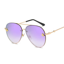 Load image into Gallery viewer, Vintage Gradient Aviation Sunglasses Women  Style Sun Glasses Male Brand Designer Ocean Metal Rimless Oculos