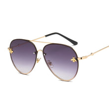 Load image into Gallery viewer, Vintage Gradient Aviation Sunglasses Women  Style Sun Glasses Male Brand Designer Ocean Metal Rimless Oculos
