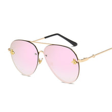 Load image into Gallery viewer, Vintage Gradient Aviation Sunglasses Women  Style Sun Glasses Male Brand Designer Ocean Metal Rimless Oculos