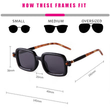 Load image into Gallery viewer, Vintage Gray Pink Lens Square Sunglasses Women 2023 Brand Spectacle Plain Eyewear 90s Rectangle Men Shades Sun Glasses