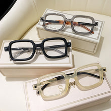 Load image into Gallery viewer, Vintage Gray Pink Lens Square Sunglasses Women 2023 Brand Spectacle Plain Eyewear 90s Rectangle Men Shades Sun Glasses