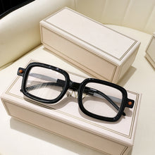 Load image into Gallery viewer, Vintage Gray Pink Lens Square Sunglasses Women 2023 Brand Spectacle Plain Eyewear 90s Rectangle Men Shades Sun Glasses