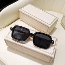 Load image into Gallery viewer, Vintage Gray Pink Lens Square Sunglasses Women 2023 Brand Spectacle Plain Eyewear 90s Rectangle Men Shades Sun Glasses