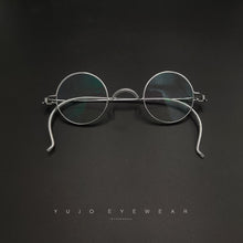 Load image into Gallery viewer, Vintage Handmade Old Glasses 30 32 34 36 38mm Small Round Myopia Optical Prescription Anti-Blu-ray Eyewear Frame Female Retro