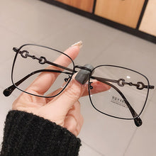 Load image into Gallery viewer, Vintage Hollow Gold Clear Glasses Frame For Women Anti-blue Light Square Computer Eyeglasses Female Myopia Shades