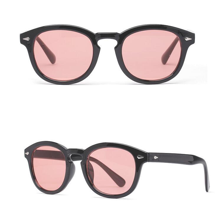 Vintage Johnny Depp Robert Downey Jr Sunglasses Retro Full Rim Men Sun Glasses Rx able