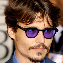 Load image into Gallery viewer, Vintage Johnny Depp Style Round Sunglasses Clear Transparent Ocean Lens Sun Glasses Male Female Brand Designer Oculos De Sol