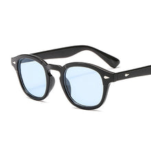 Load image into Gallery viewer, Vintage Johnny Depp Style Round Sunglasses Clear Transparent Ocean Lens Sun Glasses Male Female Brand Designer Oculos De Sol