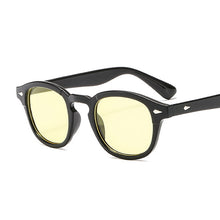 Load image into Gallery viewer, Vintage Johnny Depp Style Round Sunglasses Clear Transparent Ocean Lens Sun Glasses Male Female Brand Designer Oculos De Sol