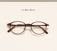 Load image into Gallery viewer, Vintage Korea Glasses Frame Women And Men ULTEM Round Trendy Ultralight Eyewear Frames Myopia Prescription Optical