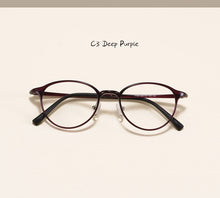 Load image into Gallery viewer, Vintage Korea Glasses Frame Women And Men ULTEM Round Trendy Ultralight Eyewear Frames Myopia Prescription Optical