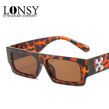 Load image into Gallery viewer, Vintage Leopard Square Sunglasses Women  Brand Small Rectangle Sun Glasses Female Retro Oculos Lunette De Soleil Femme