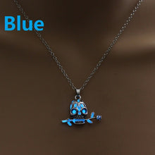 Load image into Gallery viewer, Vintage Luminous Long Necklace Women 2018 Silver Long Necklace Men Chains Skull Arrow Mens Necklaces Pendants Animals Glowing