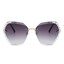 Load image into Gallery viewer, Vintage  Polygon Sunglasses Women Brand Designer Rimless Sun Glasses Female Diamond Cutting Lens Gradient Oculos De Sol