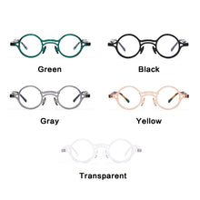 Load image into Gallery viewer, Vintage Men Acetate Glasses Frame Women Small Box Round  Brand Myopia Optical Eyeglasses Frame Japan Prescription Eyewear