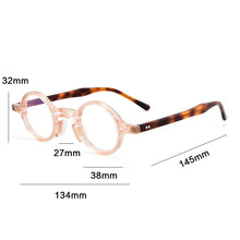 Load image into Gallery viewer, Vintage Men Acetate Glasses Frame Women Small Box Round  Brand Myopia Optical Eyeglasses Frame Japan Prescription Eyewear