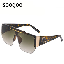 Load image into Gallery viewer, Vintage Men Rimless Sunglasses Irregular  Brand Designer Sun Glasses Women Retro One-piece Big Frame Eyeglasses