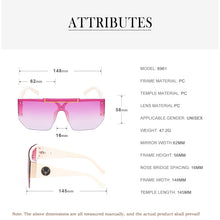 Load image into Gallery viewer, Vintage Men Rimless Sunglasses Irregular  Brand Designer Sun Glasses Women Retro One-piece Big Frame Eyeglasses