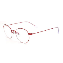 Load image into Gallery viewer, Vintage Men Round Eyeglasses Frame Women Optical Glasses Frames Classic Light Metal Spectacles Gold Red Blue Purple Rx Eyewear