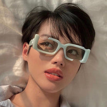 Load image into Gallery viewer, Vintage Men's Rectangular Sunglasses Brand Designer Hollowed out Female Sunglasses Square Shades Glasses UV400