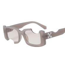 Load image into Gallery viewer, Vintage Men's Rectangular Sunglasses Brand Designer Hollowed out Female Sunglasses Square Shades Glasses UV400
