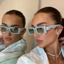 Load image into Gallery viewer, Vintage Men's Rectangular Sunglasses Brand Designer Hollowed out Female Sunglasses Square Shades Glasses UV400
