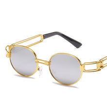 Load image into Gallery viewer, Vintage Metal Small Frame Oval Sunglasses Women Retro Punk Style  Gold Pink Sun Glasses Men UV400 Steampunk Goggles Oculos