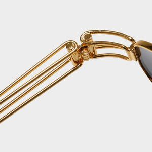 Vintage Metal Small Frame Oval Sunglasses Women Retro Punk Style  Gold Pink Sun Glasses Men UV400 Steampunk Goggles Oculos