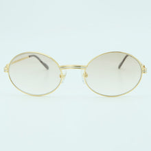 Load image into Gallery viewer, Vintage Metal Sunglasses Mens Designer Brand Men Retro Oval Carter Sunglass   Gold Sun Glasses Round Eyewear