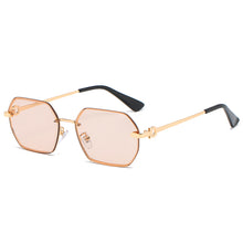 Load image into Gallery viewer, Vintage Metal Women Sunglasses  Brand Design Big Polygon Eyeglasses Classic Big Frame Protection Retro Uv400 Oculos De