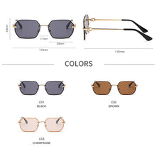 Load image into Gallery viewer, Vintage Metal Women Sunglasses  Brand Design Big Polygon Eyeglasses Classic Big Frame Protection Retro Uv400 Oculos De