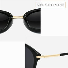 Load image into Gallery viewer, Vintage Minus Lens Polarized Sunglasses Prescription Women Anti-glare  Gray Lenses Oval Short-sight Goggle 0 -0.5 -0.75 To -6.0