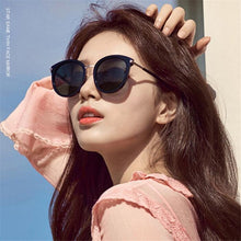 Load image into Gallery viewer, Vintage Minus Lens Polarized Sunglasses Prescription Women Anti-glare  Gray Lenses Oval Short-sight Goggle 0 -0.5 -0.75 To -6.0