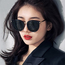 Load image into Gallery viewer, Vintage Minus Lens Polarized Sunglasses Prescription Women Anti-glare  Gray Lenses Oval Short-sight Goggle 0 -0.5 -0.75 To -6.0