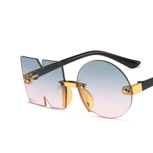 Load image into Gallery viewer, Vintage Mirror Rimless Sunglasses Kids Unique NO Letter Eyewear Girls Boys Punk Goggles Shades UV400 Child Sun Glasses
