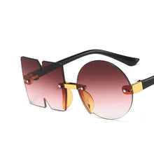 Load image into Gallery viewer, Vintage Mirror Rimless Sunglasses Kids Unique NO Letter Eyewear Girls Boys Punk Goggles Shades UV400 Child Sun Glasses
