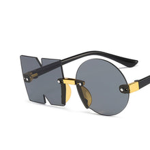 Load image into Gallery viewer, Vintage Mirror Rimless Sunglasses Kids Unique NO Letter Eyewear Girls Boys Punk Goggles Shades UV400 Child Sun Glasses
