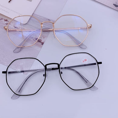 Vintage Octagonal  Metal Eyewear Frames Men Women Vintage Retro Optical Eye Glasses Anti Blue Light Transparent Spectacle Frames