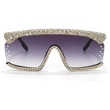 Load image into Gallery viewer, Vintage One Piece Sun Glasses Rimless Women Sunglasses Square Goggle Gradient Lens Brand Designer Oculos De Sol Feminino