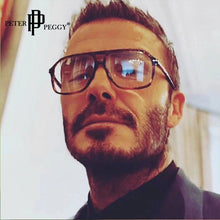 Load image into Gallery viewer, Vintage One Piece Transparent Optical Glasses Men Women Big Frame Anti Blue Ligth Eyeglasses Prescription Myopia Glasses