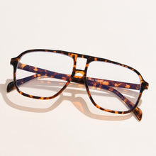 Load image into Gallery viewer, Vintage One Piece Transparent Optical Glasses Men Women Big Frame Anti Blue Ligth Eyeglasses Prescription Myopia Glasses